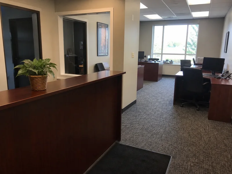 Clean, organized commercial office space